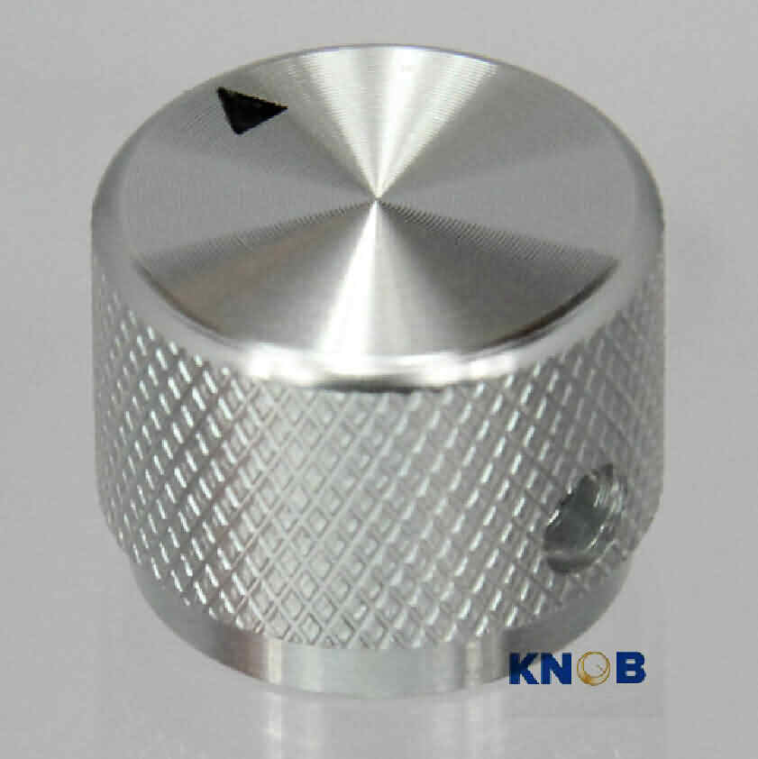 Knurled Aluminum Rotary Control Knob - OD: 20mm / H: 15.5mm